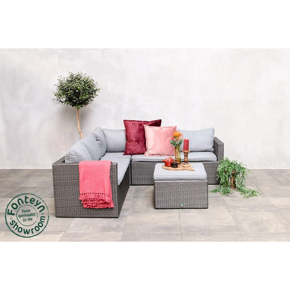 Fonteyn - Loungeset Connor - Antraciet 2 Fonteyn - Loungeset Connor - Antraciet - Afbeelding 2