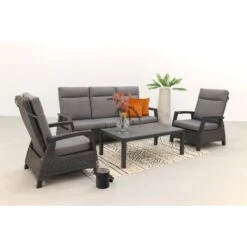 VDG Darwin/Atlanta Stoel-bank Loungeset Verstelbaar - Antraciet -VIDAXL Verkoop 1000073156 0103