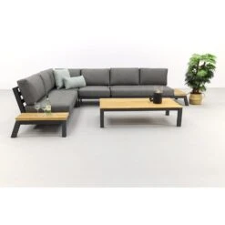 4 Seasons Empire Platform Loungeset 5-delig Met Mindo Tafel 150x75 Cm -VIDAXL Verkoop 1000073170 0102