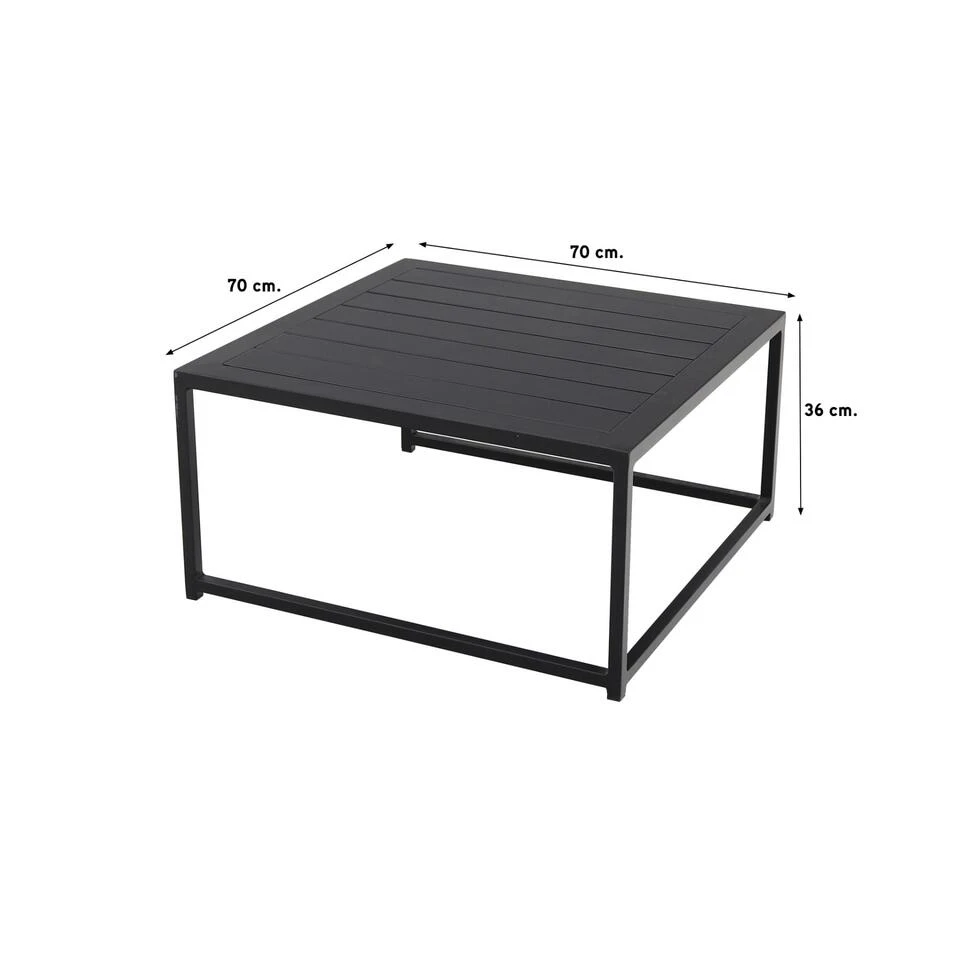 VDG Boavista/Royalty Sunbrella Loungeset - Grey - 5-delig - Rechts 3 VDG Boavista/Royalty Sunbrella Loungeset - Grey - 5-delig - Rechts - Afbeelding 3