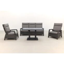 VDG Darwin/Rockford Stoel-bank Loungeset Verstelbaar - Antraciet -VIDAXL Verkoop 1000073180 0103