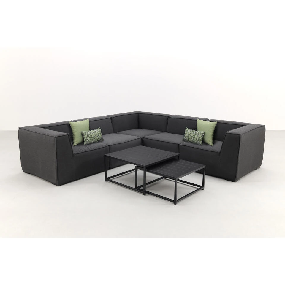 VDG Liberty/Royalty Sunbrella Loungeset - Sooty - 7-delig 2 VDG Liberty/Royalty Sunbrella Loungeset - Sooty - 7-delig - Afbeelding 2