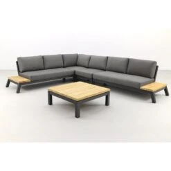 4 Seasons Empire Platform Loungeset 5-delig Met Capitol Tafel 90 X 90 Cm -VIDAXL Verkoop 1000073663 0103