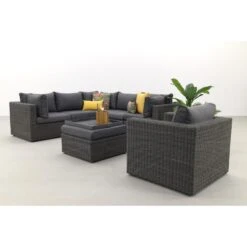 Suns Loungeset Garda Inclusief Fauteuil - Antraciet -VIDAXL Verkoop 1000074426 0103