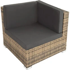 Tectake - Loungeset Venetië - Wicker - Naturel 7 Tectake - Loungeset Venetië - Wicker - Naturel -VIDAXL Verkoop 1000077856 0103