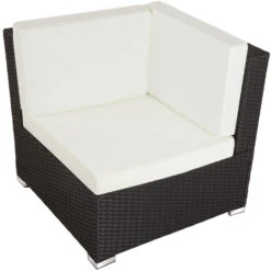 Tectake - Loungeset Venetië - Wicker - Zwart -VIDAXL Verkoop 1000077864 0103