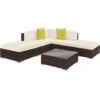 Tectake - Loungeset Parijs - Bruin
