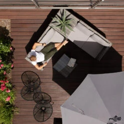 Tectake - Loungeset Siena - Wicker - Grijs -VIDAXL Verkoop 1000077885 0101