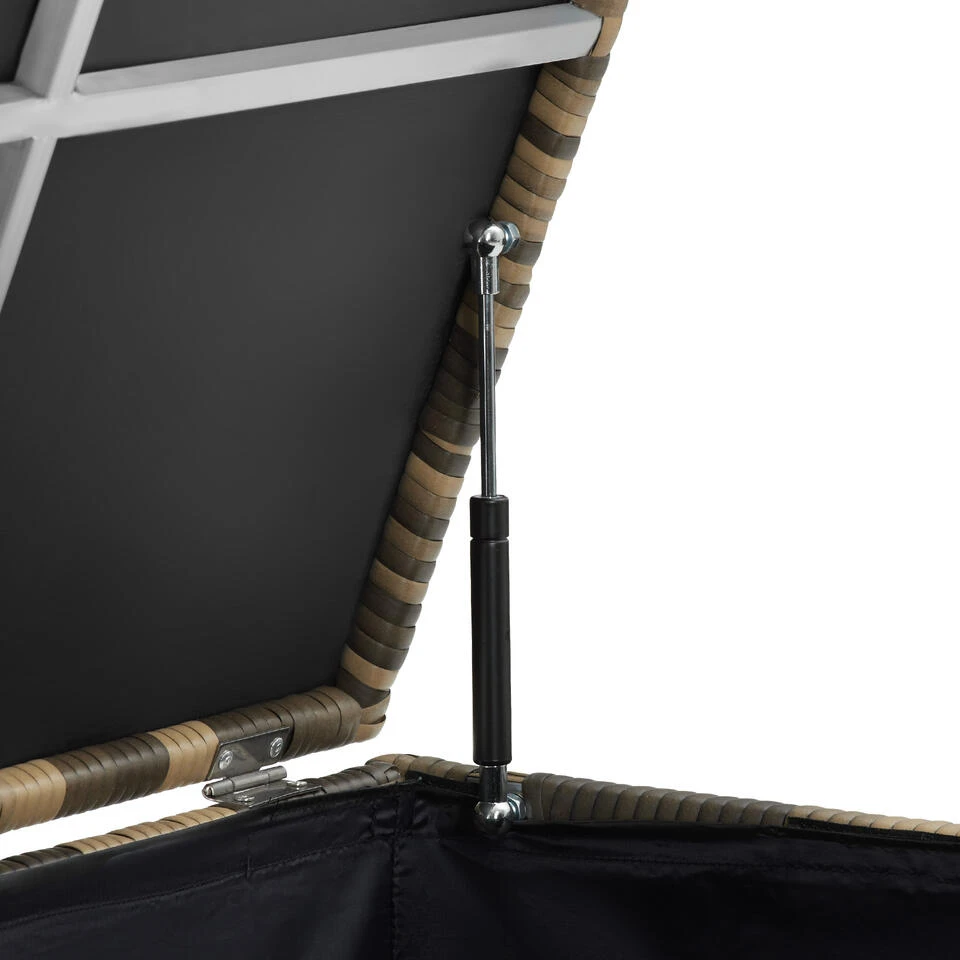 Tectake - Kussenbox Opbergbox Kuusamo Natuurkleur 3 Tectake - Kussenbox Opbergbox Kuusamo Natuurkleur - Afbeelding 3