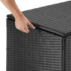 Tectake - Opbergbox Kussenbox Kuusamo Zwart -VIDAXL Verkoop 1000081771 0103