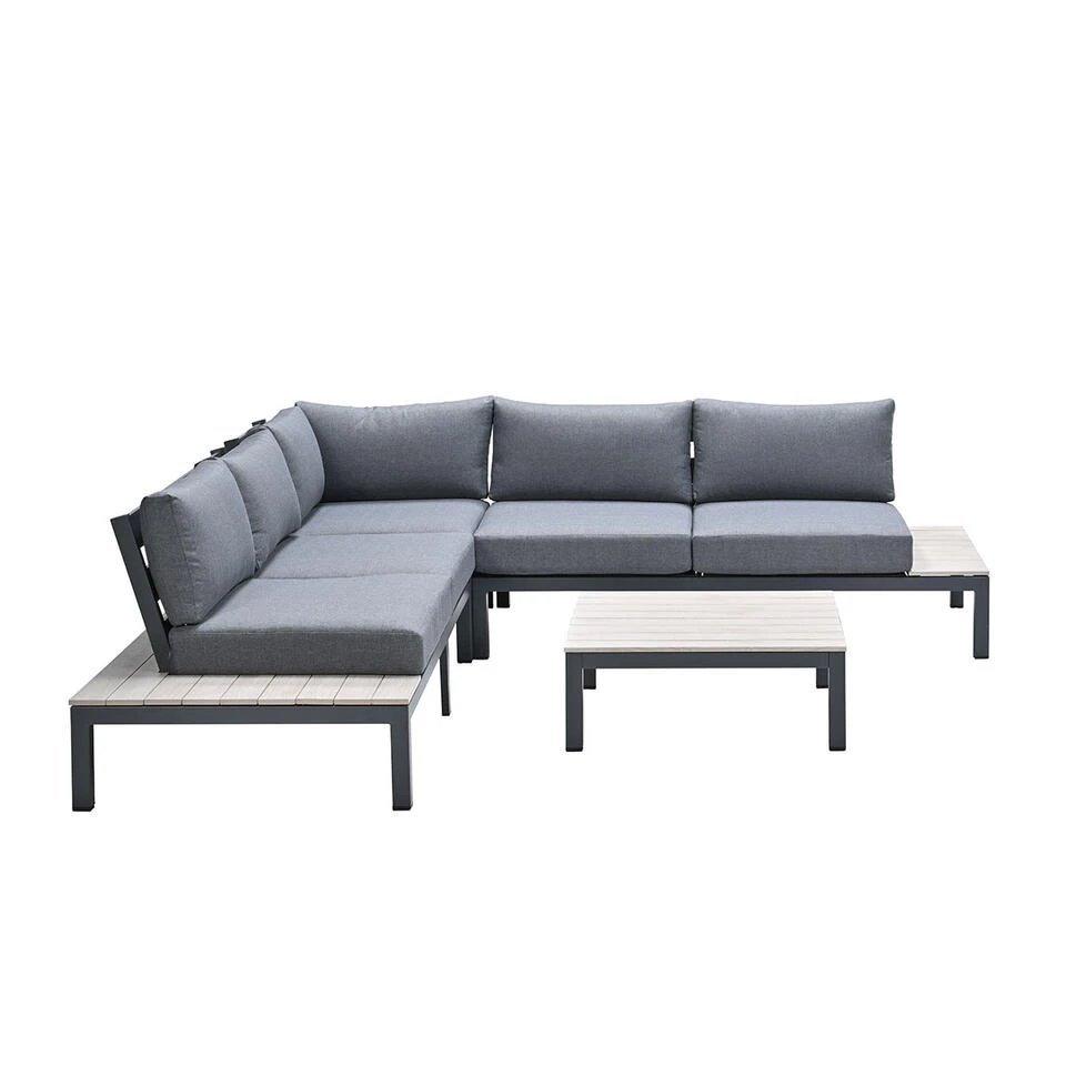 Garden Impressions Aurora Loungeset 4-delig - Donker Grijs 2 Garden Impressions Aurora Loungeset 4-delig - Donker Grijs - Afbeelding 2