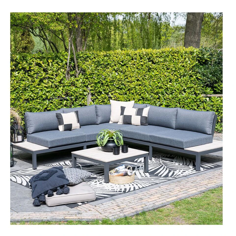 Garden Impressions Aurora Loungeset 4-delig - Donker Grijs 3 Garden Impressions Aurora Loungeset 4-delig - Donker Grijs - Afbeelding 3