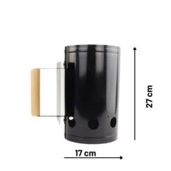 Orange85 Brikettenstarter BBQ Kolen Starter Zwart Barbecue 27x17x27,3cm -VIDAXL Verkoop 1000084503 0111