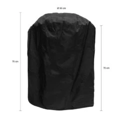 QUVIO Barbecue Beschermhoes - Waterdicht - Rond - Zwart -VIDAXL Verkoop 1000084505 0102