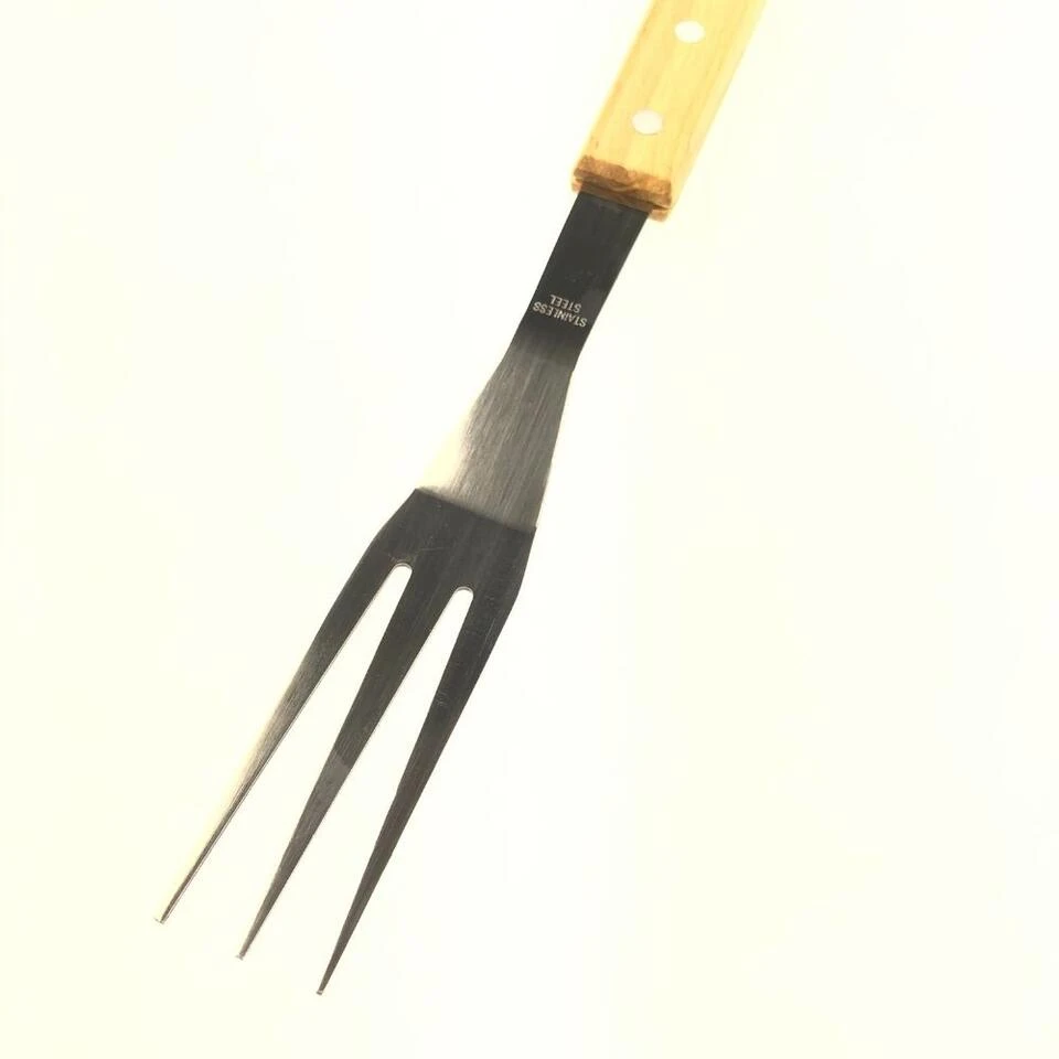 Orange85 BBQ Vork Hout RVS Extra Lang 2 Orange85 BBQ Vork Hout RVS Extra Lang - Afbeelding 2