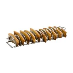 Orange85 Spareribs Rek Bbq Accesoires RVS 19 Rijen Zilver Ovenrooster -VIDAXL Verkoop 1000085824 0100