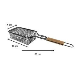 Orange85 BBQ Rooster Grill Non Stick RVS Hout Barbecue Accessoires -VIDAXL Verkoop 1000085825 0111