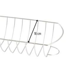 Orange85 Spareribs Rek Vleeshouder Bbq RVS Zilver Omkeerbaar -VIDAXL Verkoop 1000085826 0110