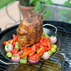 Orange85 Barbecue Kippengril Kiprgrill Chicken Sitter 27x14 Metaal -VIDAXL Verkoop 1000085829 0110