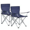 ACAZA Set Van 2 Opvouwbare Campingstoelen - Blauw