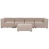 Beliani Loungeset AREZZO - Beige Polyester