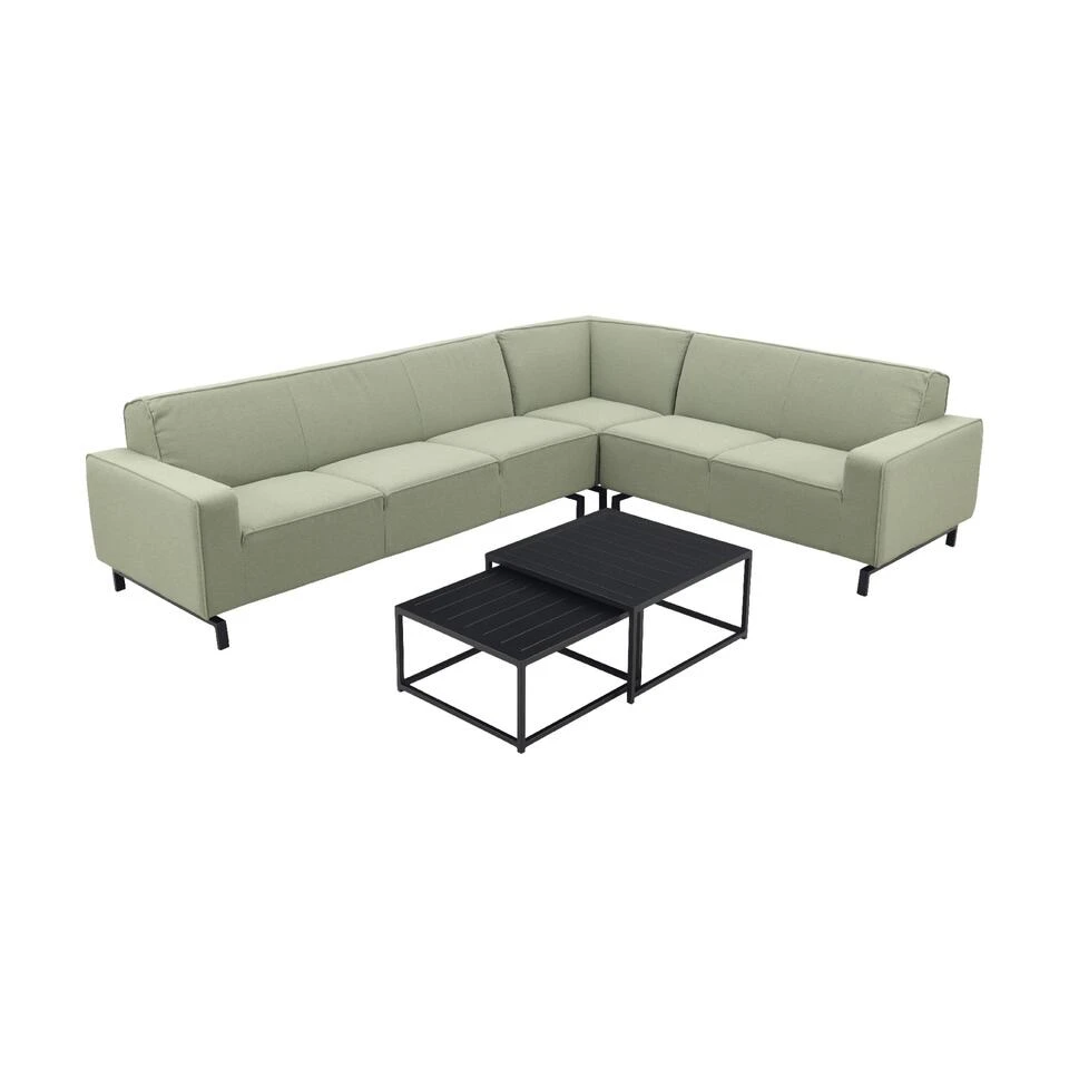 VDG Boavista/Royalty Loungeset - Hoekbank Rechts - Heritage Leaf - 5-delig 1 VDG Boavista/Royalty Loungeset - Hoekbank Rechts - Heritage Leaf - 5-delig