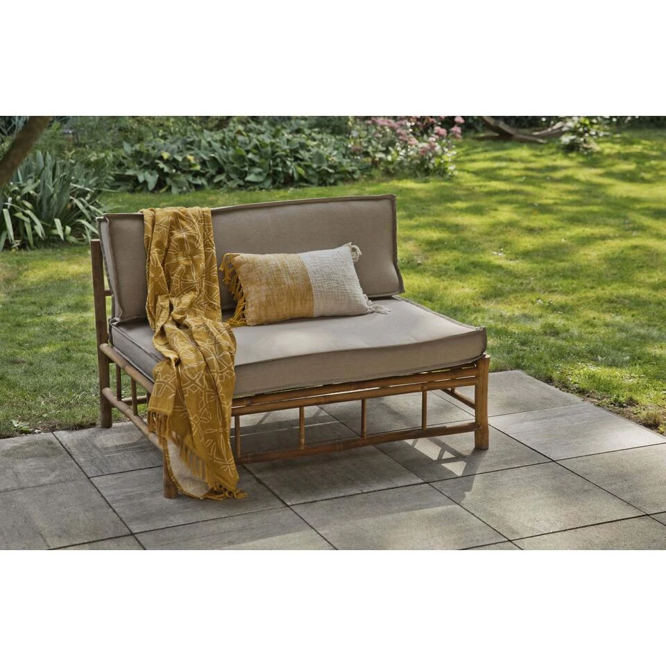 Exotan Ligbank Buiten - Bamboe - Bruin - 70x120x80 2 Exotan Ligbank Buiten - Bamboe - Bruin - 70x120x80 - Afbeelding 2