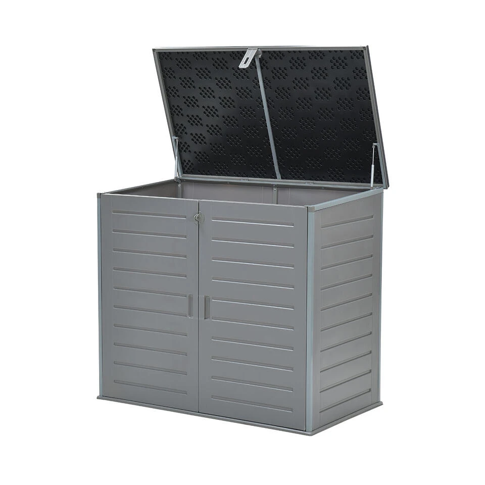 Garden Impressions Debas Containerkast 140x82x124 Cm Donker Grijs 3 Garden Impressions Debas Containerkast 140x82x124 Cm Donker Grijs - Afbeelding 3