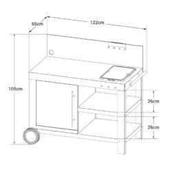 Cook'in Garden Trolleys NOVA XL - Grijs - Staal -VIDAXL Verkoop 1000092248 0104