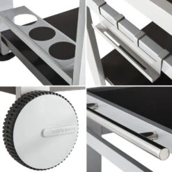 Cook'in Garden Trolleys MÉDIA M - Grijs - Staal -VIDAXL Verkoop 1000092249 0102