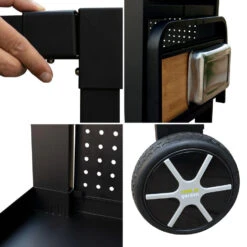 Cook'in Garden Trolleys REVA 110 PREMIUM - Zwart - Staal -VIDAXL Verkoop 1000092254 0102