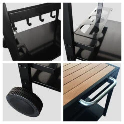 Happy Garden Trolleys AVEIRO - Zwart - Staal 6 Happy Garden Trolleys AVEIRO - Zwart - Staal -VIDAXL Verkoop 1000092300 0103