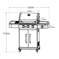 Cook'in Garden Grills FIDGI - Zwart - Staal -VIDAXL Verkoop 1000092308 0104