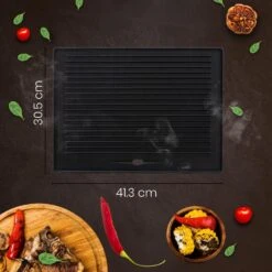 CLP Gietijzeren Grillplaat 41,3x30,5cm -VIDAXL Verkoop 1000095595 0102