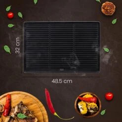 CLP Gietijzeren Grillplaat 48,5x32cm -VIDAXL Verkoop 1000095596 0102