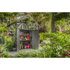 Keter Premier Opbergkast – 139,5x77x170cm – Grijs -VIDAXL Verkoop 1000096149 0102