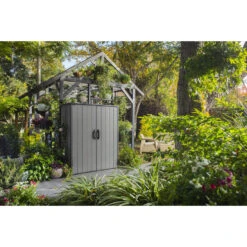 Keter Premier Opbergkast – 139,5x77x170cm – Grijs -VIDAXL Verkoop 1000096149 0103