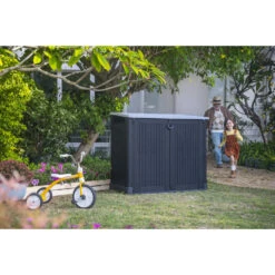 Keter Store-It-Out Midi Opbergbox - 880L - 132x71,5x113,5cm - Zwart -VIDAXL Verkoop 1000096151 0102