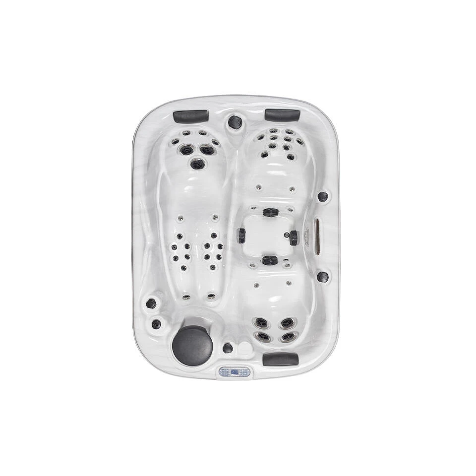 Grizzly Spas - Kenai Spa - Sterling White With Grey 1 Grizzly Spas - Kenai Spa - Sterling White With Grey