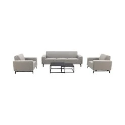 Boavista/Royalty Stoel-bank Loungeset - Nature Grey - 5-delig