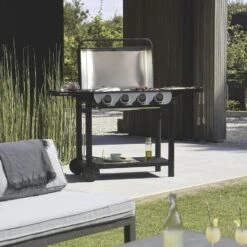 Happy Garden Grills FLAVO 70 - Zwart - Staal -VIDAXL Verkoop 1000097073 0101