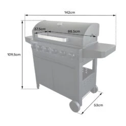 Happy Garden Grills IZALCO - Zwart - Staal -VIDAXL Verkoop 1000097075 0104