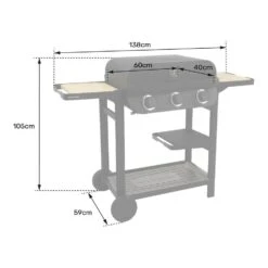 Cook'in Garden Grills FLAVO 60 - Zwart - Staal -VIDAXL Verkoop 1000097077 0103