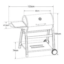 Cook'in Garden Grills TONINO - Zwart - Staal -VIDAXL Verkoop 1000097099 0104