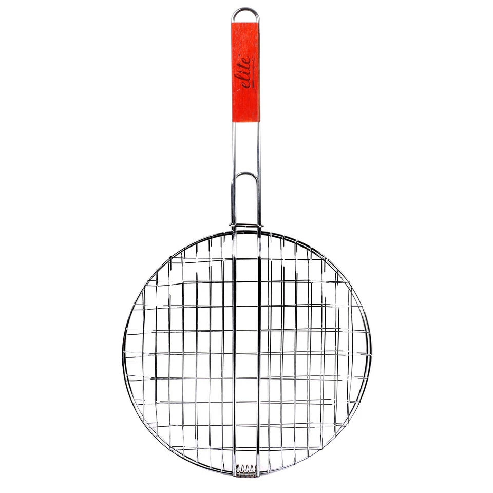 Elite BBQ Rooster - Klem Grill - Metaal/hout - 31 X 58 X 3 Cm 1 Elite BBQ Rooster - Klem Grill - Metaal/hout - 31 X 58 X 3 Cm