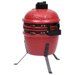 VidaXL Kamado Barbecue 2-in-1 56 Cm Keramiek Rood -VIDAXL Verkoop 10a55710ca8c452c8aee8e94ec903c1f