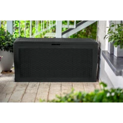 Keter Samoa Opbergbox - 270 L - 117x45x57 Cm - Grafiet -VIDAXL Verkoop 1214529746 0103