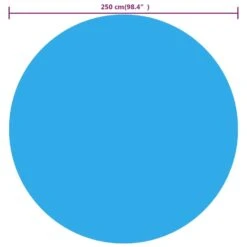 VidaXL Solar Zwembadfolie Drijvend Rond 250 Cm PE Blauw -VIDAXL Verkoop 12d64cbf0add4be1a1a0b669e5d61fab