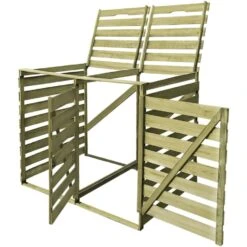 VidaXL Containerberging Dubbel 240 L Geïmpregneerd Hout
