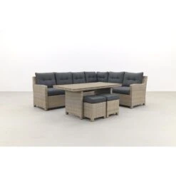 Garden Impressions Alaska Lounge Dining Set Rechts - Vintage Willow -VIDAXL Verkoop 1434210827 0109